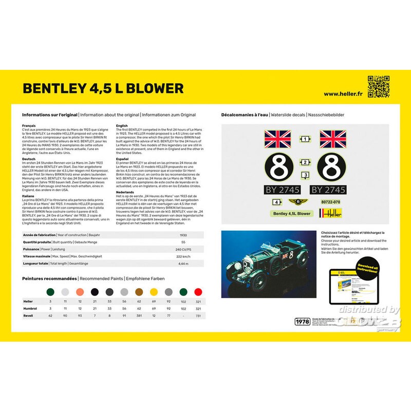 STARTER KIT (Kit de démarrage) Bentley Blower