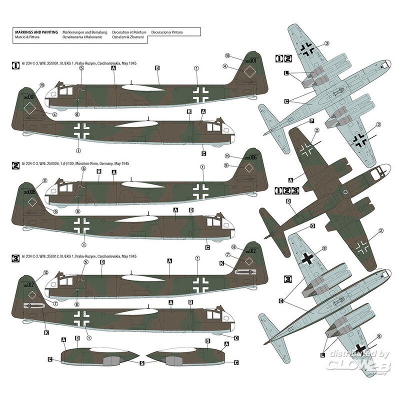 Arado Ar 234 C-3 avec Bombentorpedo Production Initiale