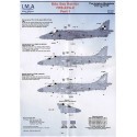 Décal BAe Sea Harrier FRS.2/2A (7) ZE696 899NAS Yeovilton 1994 ZH796/715 899NAS 1994 with Sqn tail markings XZ439 small shark mo