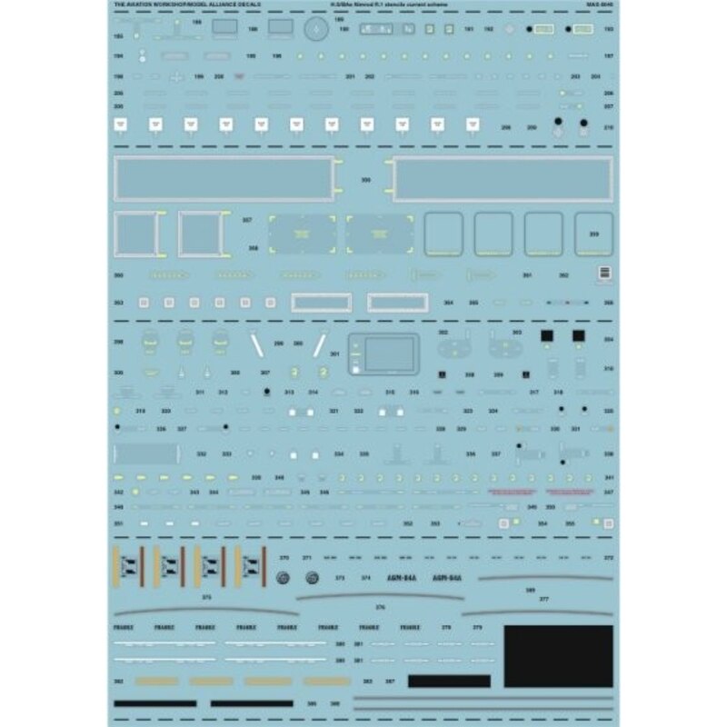 Décal BAe Nimrod MR.1 Stencil Data (Current Grey Scheme)