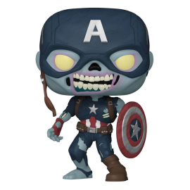 Figurines Pop Marvel What If...? POP! TV Vinyl Figurine Zombie Captain America 9 cm