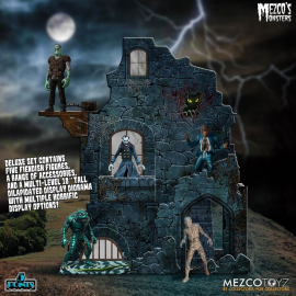 Mezco's Monsters figurines 5 Points Tower of Fear Deluxe Box Set 9 cm