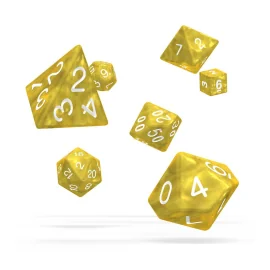 Oakie Doakie Dice dés RPG-Set Marble - Jaune (7)