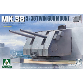  MK.38 5'/38 TWIN GUN MOUNT (Canon en métal)
