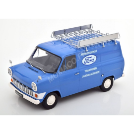 Miniature bus FORD TRANSIT DELIVERY VAN "FORD" 1970 BLEUE AVEC GALERIE