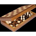 Jeu d'échecs et de dames pliable