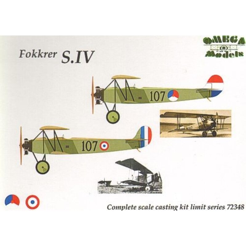 Fokker S.IV. Décalques hollande et France