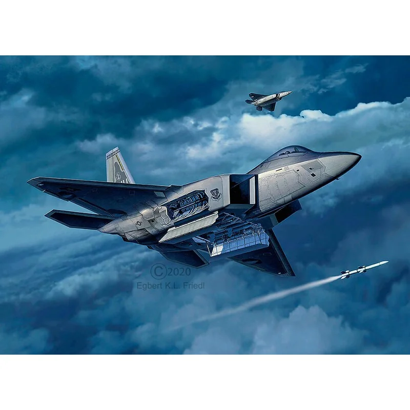 Revell 1/72 Lockheed Martin F-22A Raptor (03858) Color Guide