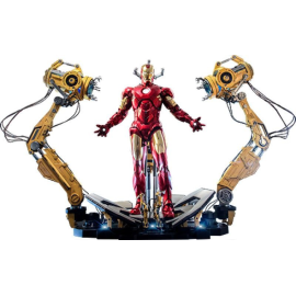 Figurine articulée Iron Man 2 figurine 1/4 Iron Man Mark IV with Suit-Up Gantry 49 cm