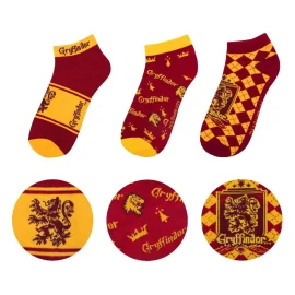 Harry Potter pack 3 paires de socquettes Gryffindor