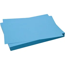 Papier cartonné coloré, bleu vif, 50x70 cm, 270 gr, 10 flles/ 1 Pq.