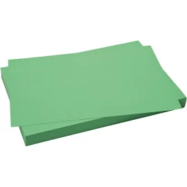 Papier cartonné coloré, vert pré, 50x70 cm, 270 gr, 10 flles/ 1 Pq.