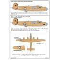 Décal Consolidated B-24D-30-CO Liberator 42-40082 'Prince Charming' 343BS 98BG désert libyen 1942 - 1943