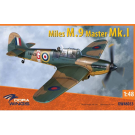 Maquette avion Miles Master Mk.I comprend 150 pièces en plastique injecté, 22 pièces photogravées, des masques pour les pièces t