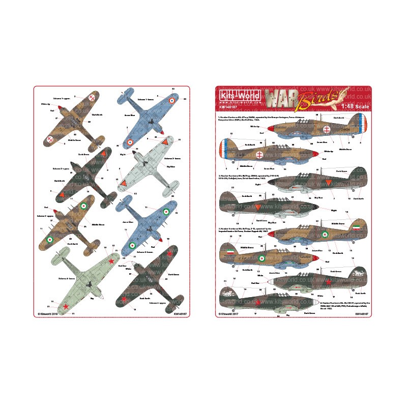 Décal Hawker Hurricane Mk.I/Trop, Z4434, exploité par le Groupe Bretagne, Forces Aériennes Françaises Libres (FAFL), Afrique du 