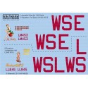 Décal Avro Lancaster BI/III (2) LM453 WS-E 'Je suis facile' ; LL845 WS-L 'Lonesome Lola' à la fois 9 Sqn; Marquages ​​​​d'aérone