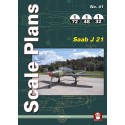 PLANS À L'ÉCHELLE NO. 41 SAAB J 21Plans à l'échelle au 1/72, 1/48 et 1/32 de Saab J 21Comprend toutes les versions versions.