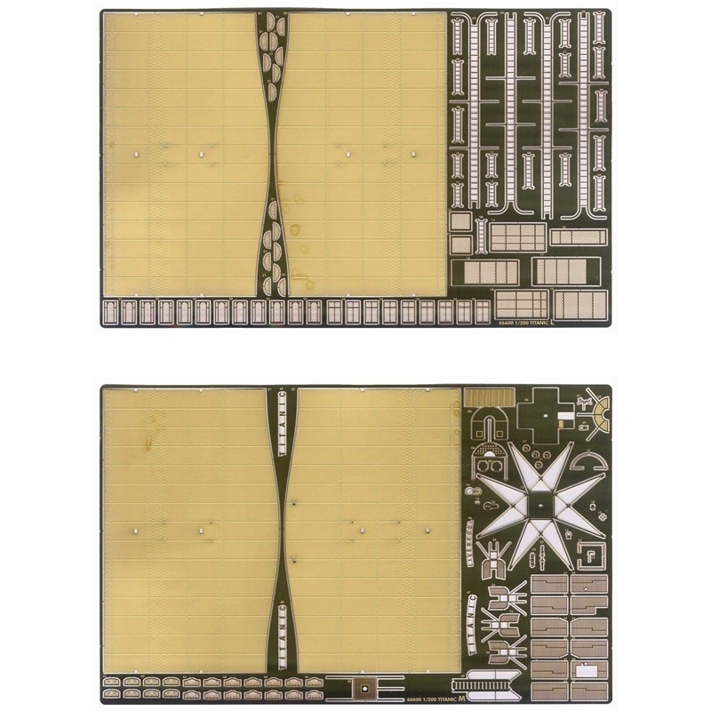 Ensemble de détails pour Trumpeter 1/200 TitanicComprend une terrasse en bois, 13 feuilles de photogravure, plus de 200 pièces m