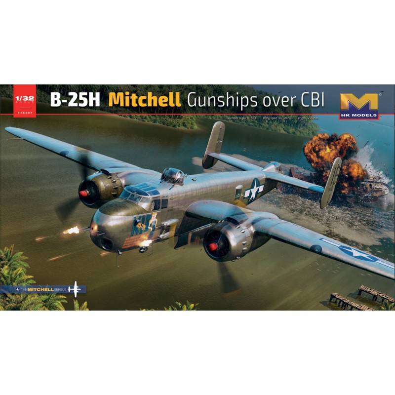 North-American B-25H Mitchell Gunships au-dessus du théâtre d'opérations CBIChina Burma India pendant la Seconde Guerre mondiale