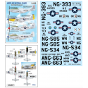 Décal Plus ANG/Air National Guard North-American P-51D Mustangs. Washington, Texas, Minnesota et Oklahoma.