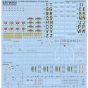 Décal Cette feuille comprend des marquages ​​pour compléter quatre des quinze McDonnell F-4J Phantoms