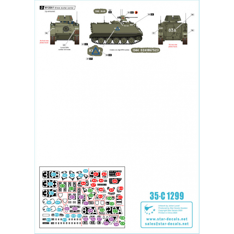 L'Australie au Vietnam 2.Aussie M113 APC. Porte-mortier M113A1 et M125A1.