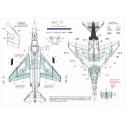 Décal Données de pochoir NOIR de l'armée de l'air grecque McDonnell F-4E et RF-4E Phantoms