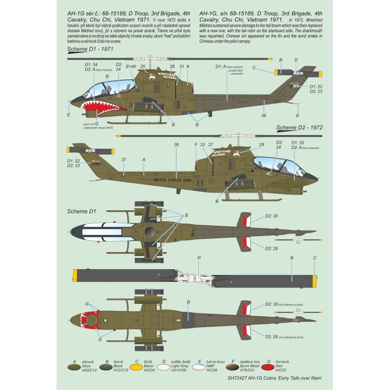 Bell AH-1G Cobra 'Early Tails Over NAM'