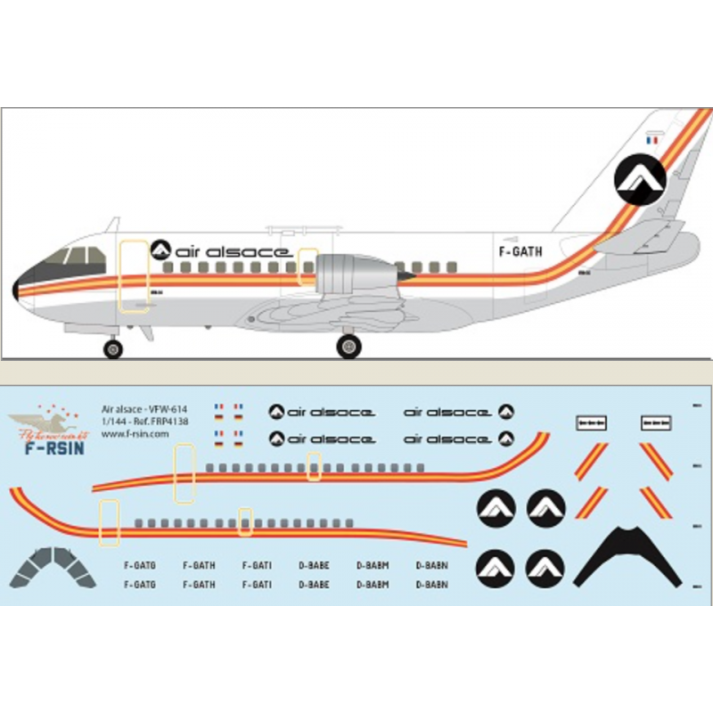 VFW-614 ???' Air Alsace (autocollants laser)