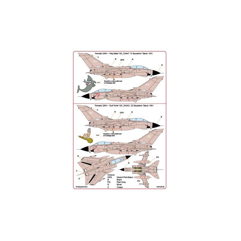 Décal Tempête du désert Panavia Tornado GR.4