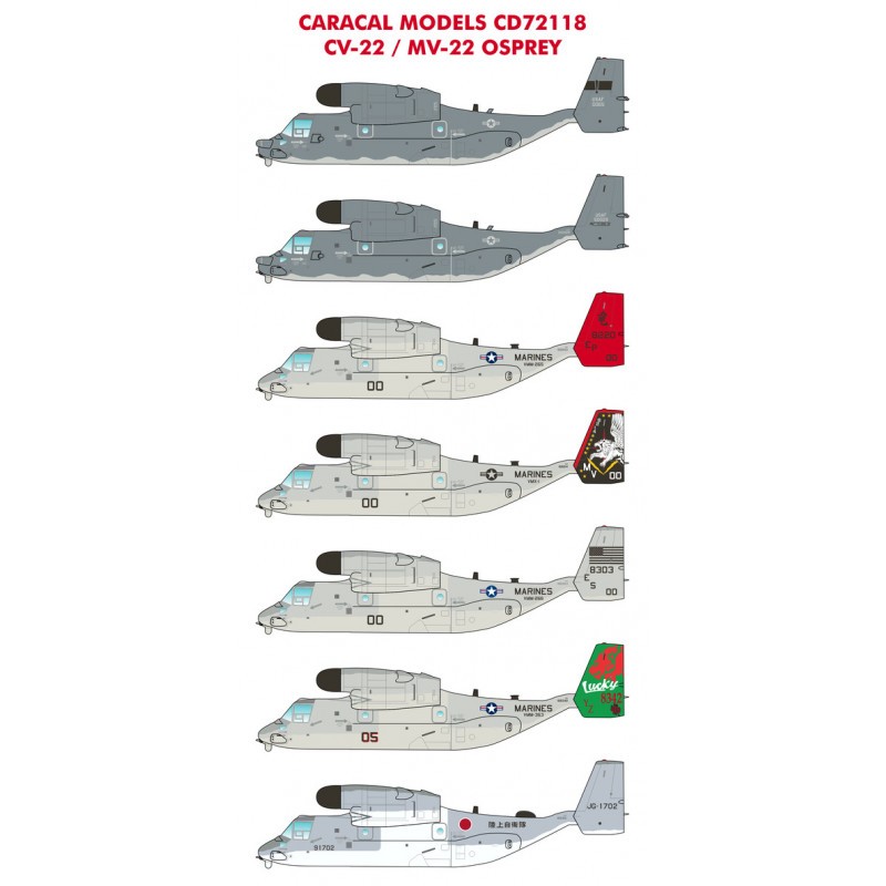 Décal Bell-Boeing CV-22/MV-22 Osprey.