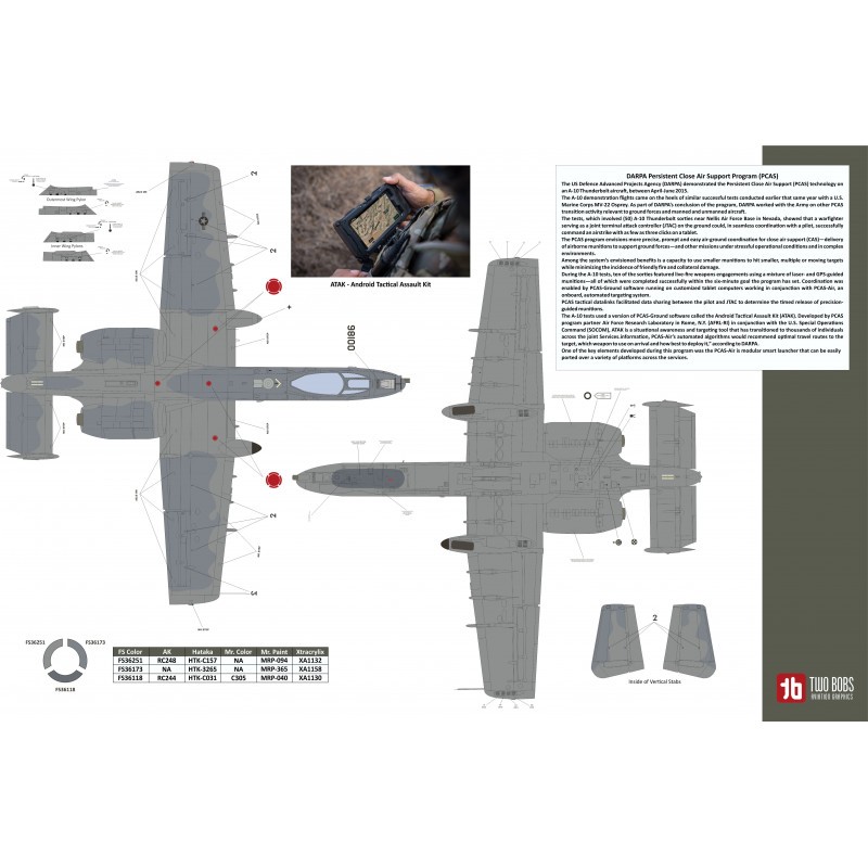 Décal Fairchild A-10A/C