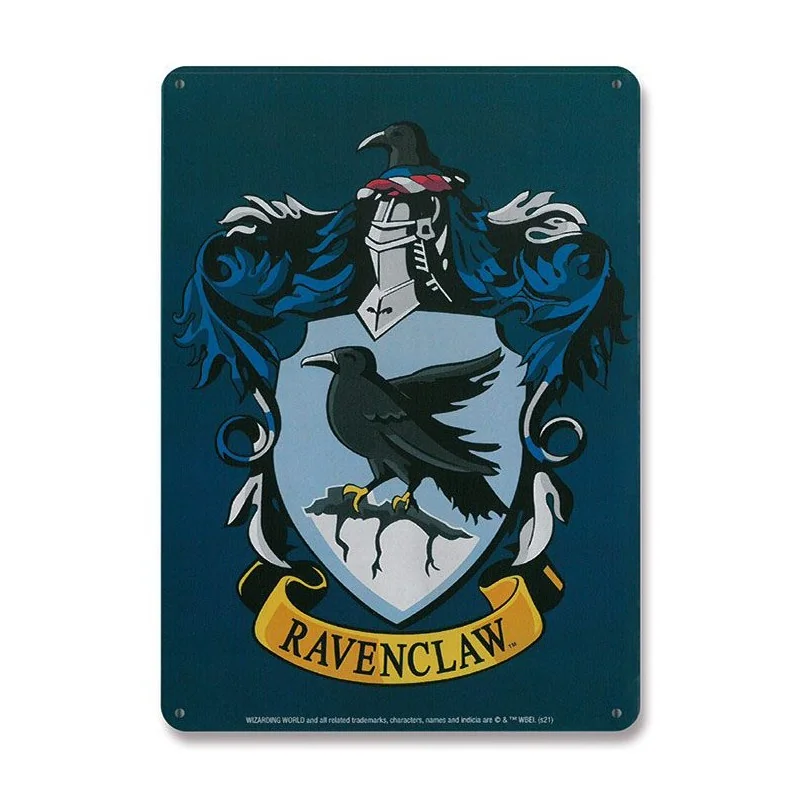 Harry Potter panneau métal Ravenclaw 15 x 21 cm