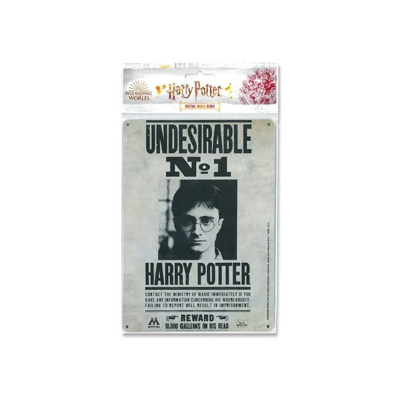 Harry Potter panneau métal Undesirable No. 1 15 x 21 cm