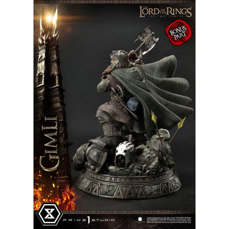 Le Seigneur des anneaux : Les Deux Tours statuette 1/4 Gimli Bonus Version 56 cm