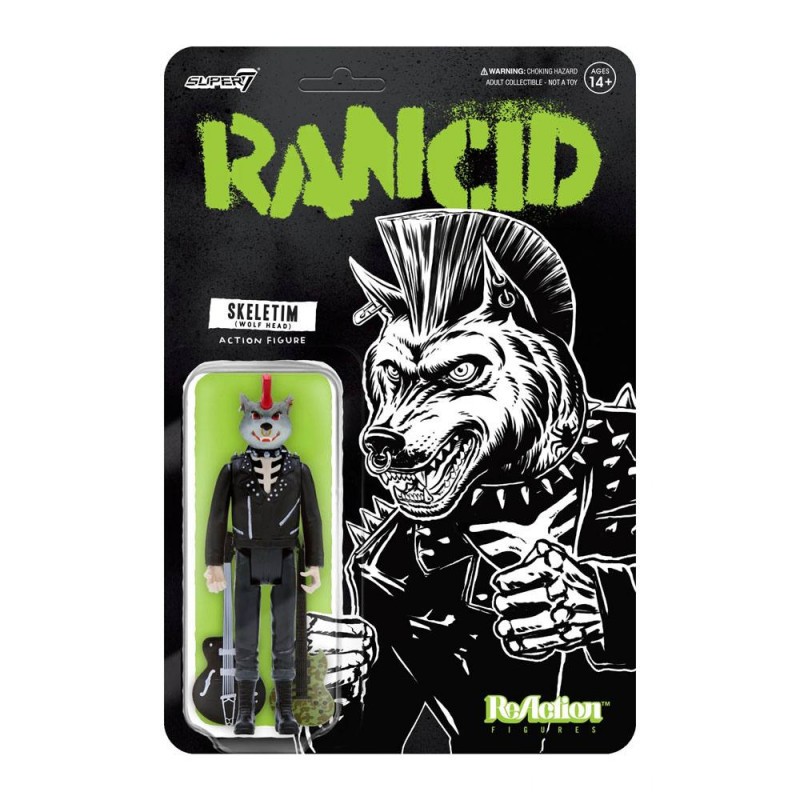 Rancid figurine ReAction Skeletim (Wolf Head) 10 cm