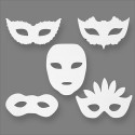 Masques de théâtre, h: 8,5-19 cm, l: 15-20,5 cm, 16pièces, 230 gr