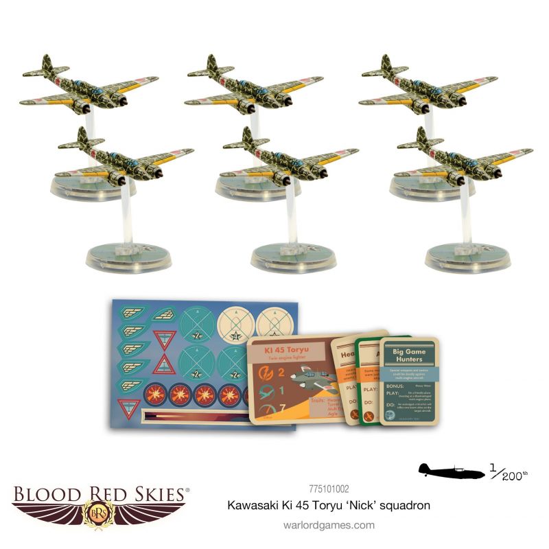 Extension et figurine pour jeux de figurines Escadron de Kawasaki Ki-45 Toryu 'Nick'