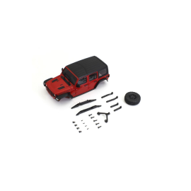  Carrosserie Jeep Wrangler Rubicon Rouge Mini-Z 4X4 MX01