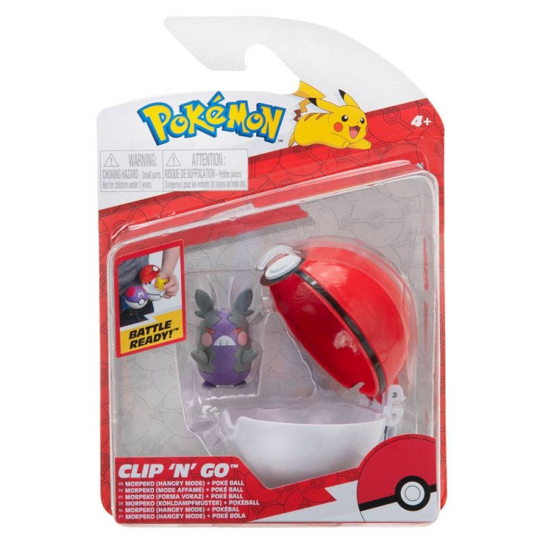 Action figure Pokémon Clip'n'Go Poké Ball Morpeko & Pokeball