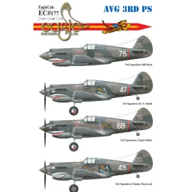 Curtiss P-40 de l'AVG 3rd Pursuit Squadron47 Numéro de série : P-8127, Pilote : RT Smith 3rd Pursuit Sqn