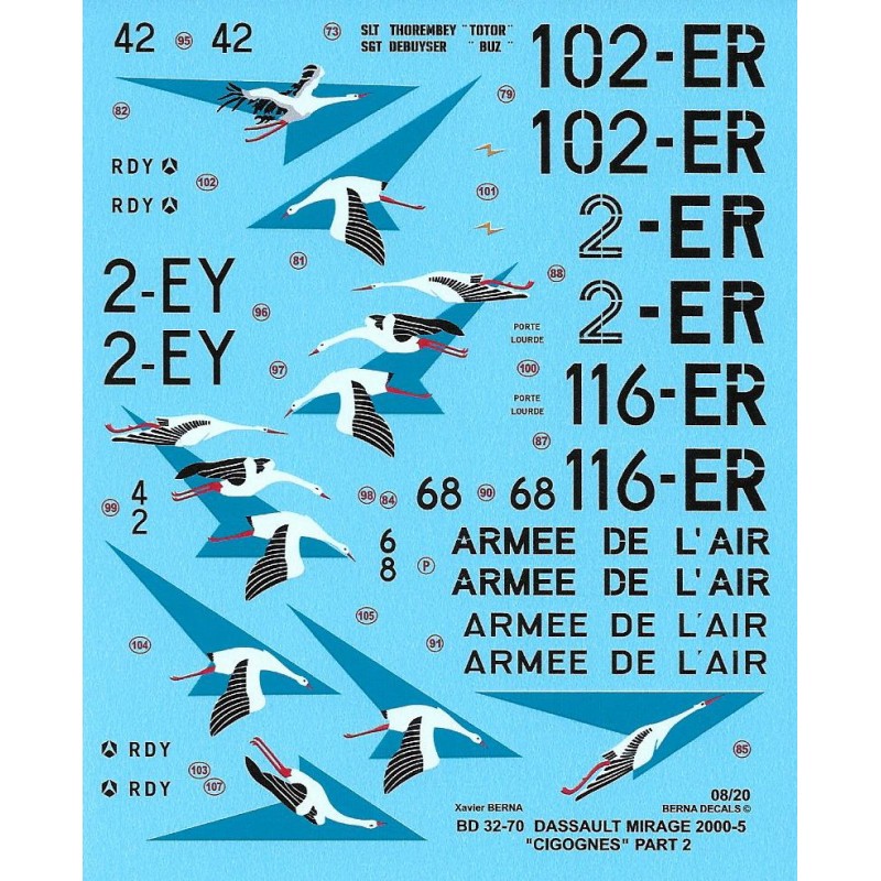 Dassault Mirage 2000-5F 'Cigognes' (cigognes) Partie 2 : 2-EJ N°42