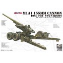 Maquette M1A1 155 mm Long Tom Cannon (version WW2) Beaucoup de nouvelles pièces usinées, y compris l'avant-train M2, le verrou d