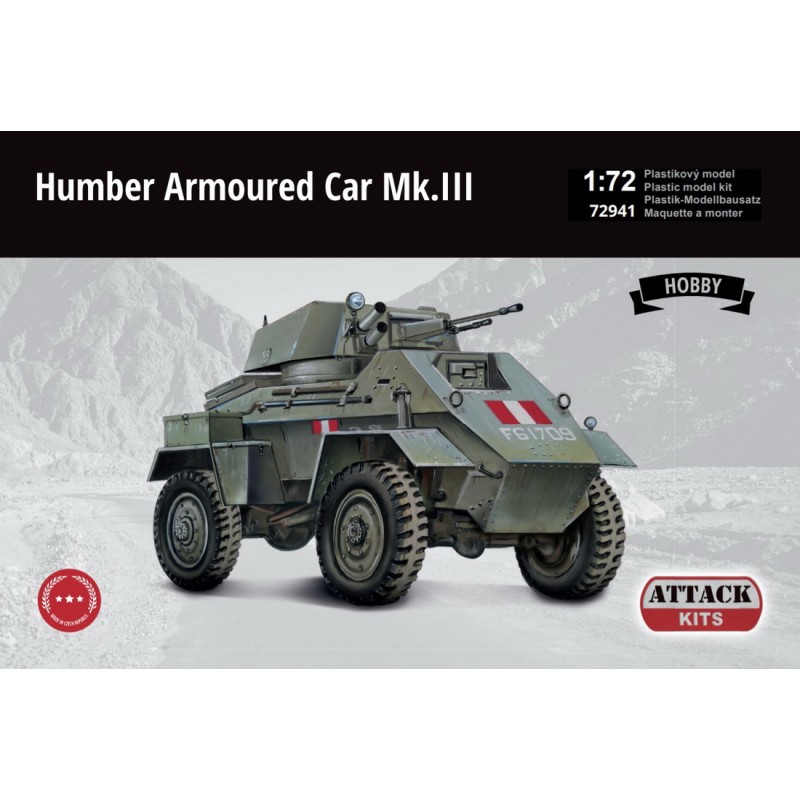 Humber Armored Car Mk.III Hobby Line, pièces en plastique uniquement