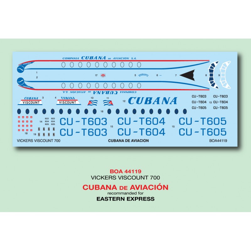 Vickers Viscount 700 Cubana De Aviacion CU-T603