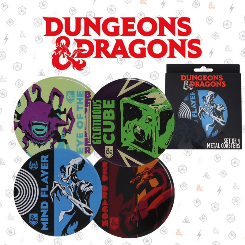 Dungeons & Dragons pack 4 sous-verres