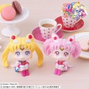 Pretty Guardian Salior Moon statuettes PVC Look Up Super Sailor Moon & Super Sailor Chibi Moon LTD Ver. 11 cm