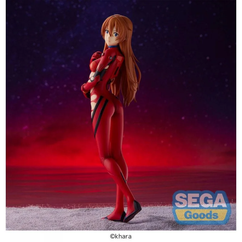 EVANGELION: 3.0+1.0 Thrice Upon a Time statuette PVC SPM Asuka Langley On The Beach 21 cm