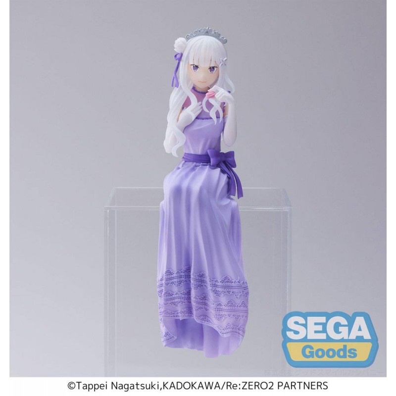 Re:Zero - Starting Life in Another World: Lost in Memories statuette PVC PM Perching Emilia (Dressed-Up Party) 14 cm