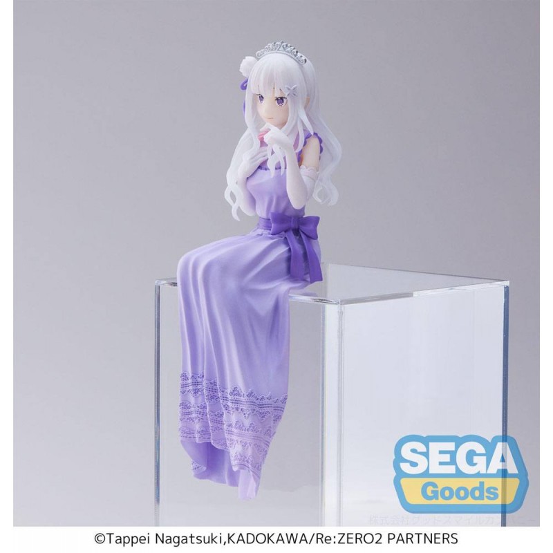 Re:Zero - Starting Life in Another World: Lost in Memories statuette PVC PM Perching Emilia (Dressed-Up Party) 14 cm